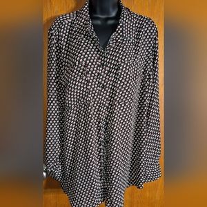 Women's Zac‎ & Rachel Top, Tab Sleeves, Business Casual, Lightweight, Sz 2X